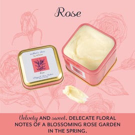 Mother's Shea Whipped Shea Butter (Rose, 2 Oz Tins - Set of 3) 100% Pure Raw Unrefined African Shea - Organic, Sustainably-Sourced Ingredients - Natural Skin & Hair Care