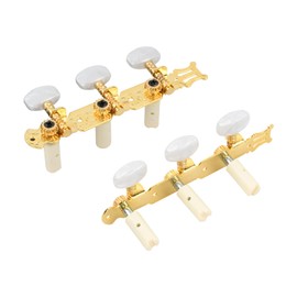 2 Pieces Guitar Machine Heads Tuning Pegs L + R, Machine Heads for Guitar Strings, Guitar Tuning Key Peg for Electric Guitar, Metal Guitar Tuners