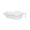 Artibetter Commercial Pizza Dough Proofing Container with Lid Clear Plastic