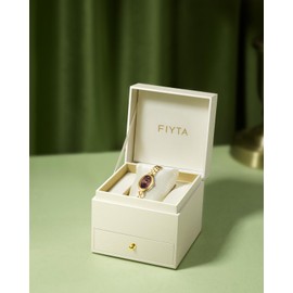 FIYTA Gold Watches for Women with Small Vintage Bracelet, Oval Case, Dainty Dial, Waterproof, Adjustable Tools, Wrapped by Stylish Gift Box, Elegant Present for Women with Love