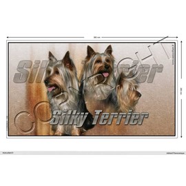 Silky-Terrier Panoramic Dog Sticker 36 cm