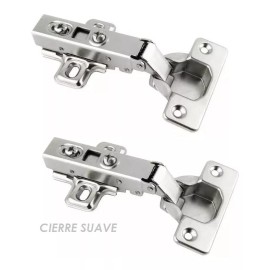 LIZOFERTAS  Bisagra Cierre Suave Bidimensional Recta 35mm 95º 16 Piezas