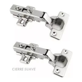 LIZOFERTAS  Bisagra Cierre Suave Bidimensional Recta 35mm 95º 16 Piezas
