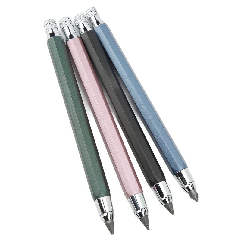 10Pcs Mechanical Carpenter Pencil Kit Automatic Woodworking Mark Pencil with