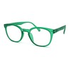 SA106 Unisex Round Keyhole Plastic Rim Bi-focal Reading Glasses +4.0