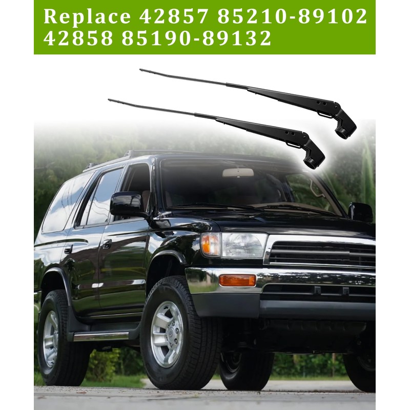 1 Pair Front Windshield Wiper Arm Replacement Kit Compatible With