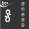 Hang ups 100 Clear Mini Plastic Gutter Hooks, Outdoor Light
