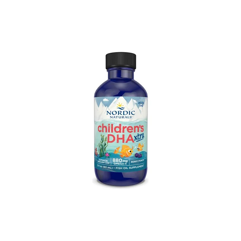 Dha Omega 3 Aceite para Niños Nordics Natural Frasco Frambuesa