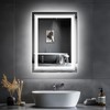 Snowdool LED Bathroom Mirror, 20"x28" Mirror with Front and Backlit,