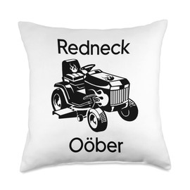 Original Funwear Redneck Oober Tractor-Funny Taxi Service Parody Throw Pillow, 18x18, Multicolor