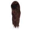 Brown Wig Fashionable Heat Resistant Soft Long Straight Layered Synthetic