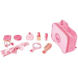 Hape Wooden Beauty Play Set| Kids Pretend Makeup Accessories Beauty Salon Play Set for Kids