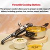 Vinod Cookware Induction Friendly Stainless Steel Sandwich Bottom Pressure Pan