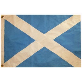 "Flags & Signs" 2x3 Embroidered Scotland Cross 2'x3' Heavy Duty Cotton Flag Grommets a-1-610