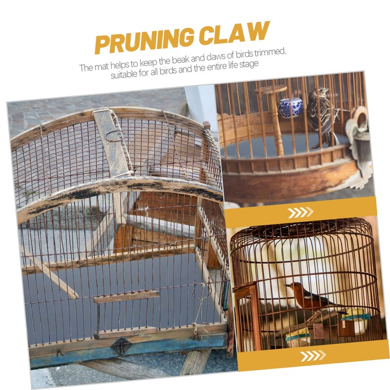 SUPVOX 10 Pack Parrot Cage Sand Sheets Birdcage Liner Abrasive