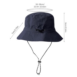 FYting Women's sun hat, summer hat, women's sun hat, foldable, rainproof, sun protection, quick-drying, breathable, for beach, swimming pool, park, camping, picnic, hiking, travel (army green), navy