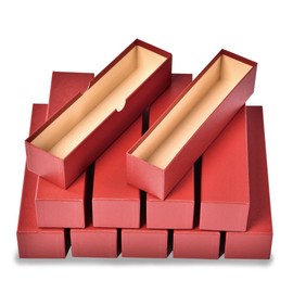 GRAND ORANGE Lots of 10 2x2 9 Inch Coin Red Boxes Storage Case