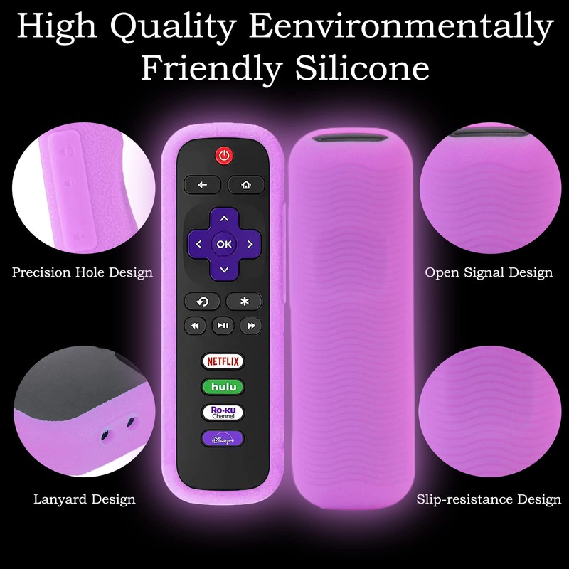 Silicone Protective Controller Sleeve for Roku | TCL Hisense Roku