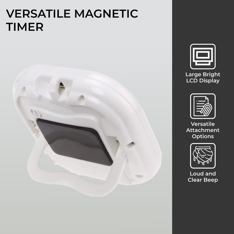Digital Timer, 2 Pack Magnetic Kitchen Timer with Count Up/Countdown