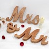 Mr and Mrs Signs Wedding Table Decorations, Wooden Freestanding Letters