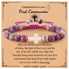 BABORI First Communion Gifts Cross Bracelets Christian Faith Religous Inspirational