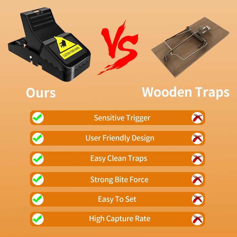 Mouse Traps Indoor for Home: Small Mice Trap for House