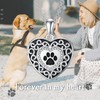 PEIMKO 925 Sterling Silver Dog Paw Locket Necklace, Cat Paw