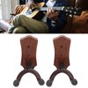2pcs Guitar Wall Hanger Elegant Black Walnut Guitar Wall Mount