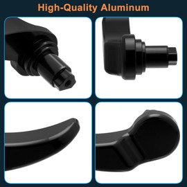 Twilight Garage Saddlebag Latch Lever, Motorcycle Aluminum Saddle Bag Lid Lifter Compatible with Harley Davidson 2014-2022 Street Glide Road King Special Road Glide Special Ultra Limited