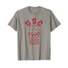 USC USC Basketball Trojans Distressed Retro 80s Style Hoop T-Shirt