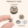 uxcell 10 Sets Crystal Brooch Buttons, 11.5 mm No Sew