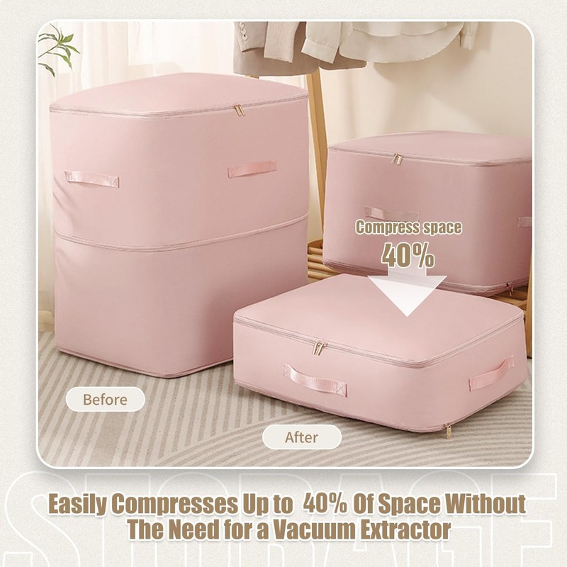 Large Ultra Space Saving Self Compression Organizer, 2024 New Portable