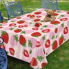 Erdbeer-Tischdecke, Erdbeer-Tischdecke, Erdbeer-Party-Tischdecke, Erdbeer-Tischdecke, Erdbeer-Tischdecke, 130 x 213 cm, für