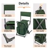 PORTAL Backpack Cooler Chair Fishing Chairs with Backrest Folding Camping