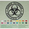 Zombie Outbreak Emergency Response Vehicle Black Vinyl Sticker Decal Walking