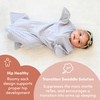 SleepingBaby Zipadee-Zip Transition Swaddle - Baby Swaddling Blanket with Zipper