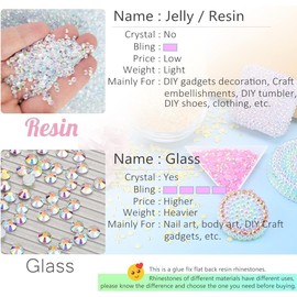 qiipii 1280PCS 6mm Teal Blue AB Resin Rhinestones for Crafting Turquoise Blue AB Flatback Jelly Stones Gems Bulk SS30 Non-Hotfix Diamonds Charms for Nails Mugs Tumblers Bottles DIY Crafts Decoration