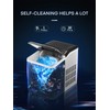 Countertop Ice Maker Machine 𝑺𝒕𝒂𝒊𝒏𝒍𝒆𝒔𝒔 𝑺𝒕𝒆𝒆𝒍, 9 Bullet Ice in