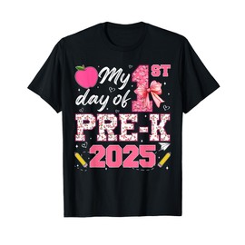 My 1st Day Of Pre-K PreK Pre K 2025 Back To School Girls T-Shirt