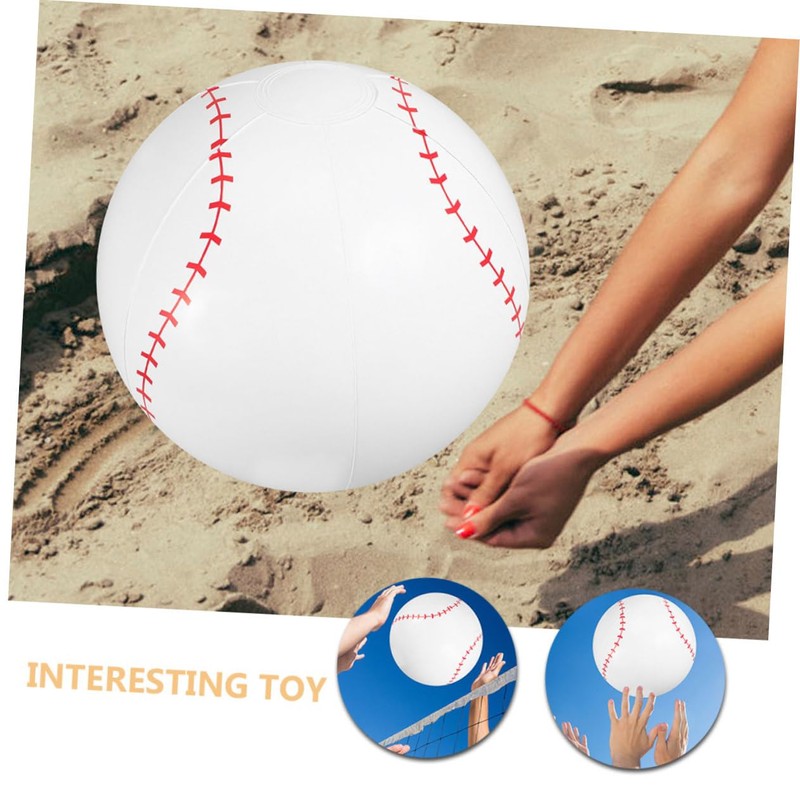 BESPORTBLE 4pcs Inflatable Baseball PVC Water Sports Balls for Pool