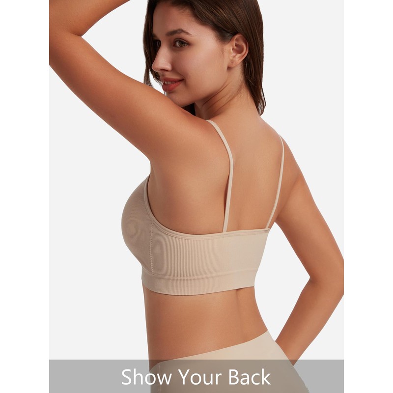 HBselect Women's Seamless Bralettes T-Shirt Bras Bustier Top without Underwire,