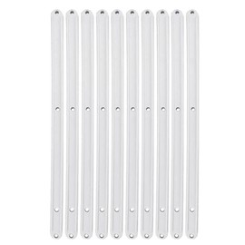 10 Pcs Draw Runners 298mm Plastic Cabinet Sliders White Draw Runners Replacement for Kitchen Bedroom in Grooved Drawers