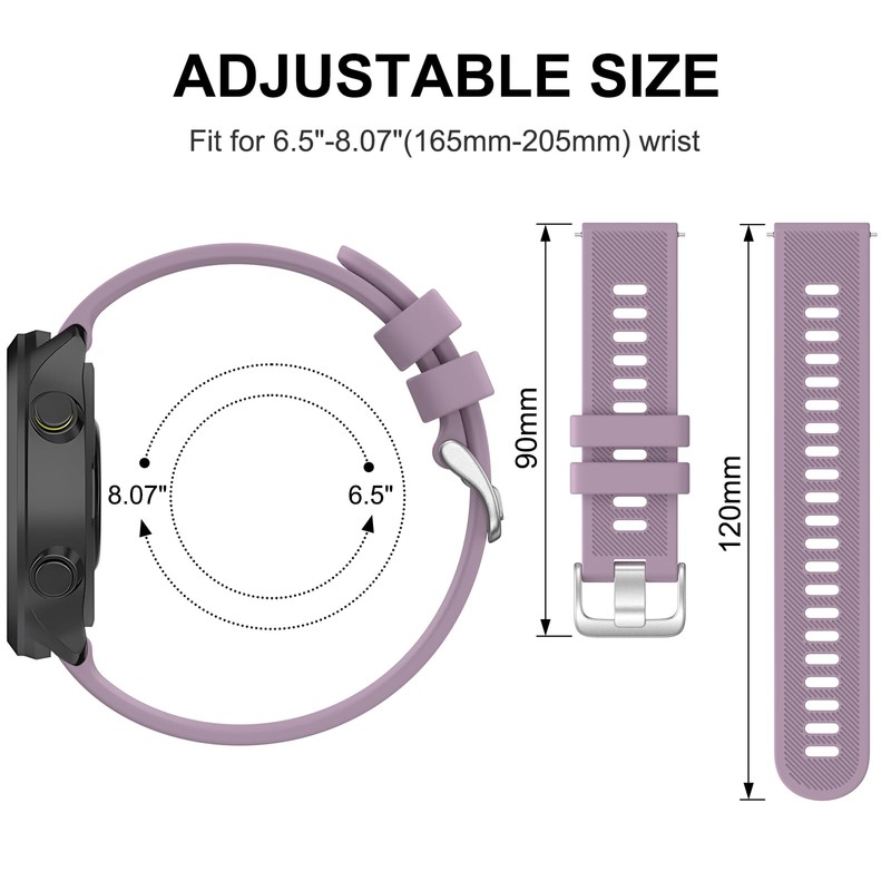 Strap for Garmin Vivoactive 5/3 Music Strap,Venu/Venu 2 Plus,Venu Sq/Sq
