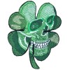 Clover PIRATE SKULL CLOVER FOUR LEAF TACTICAL ARMY FOREST EMBROIDERED