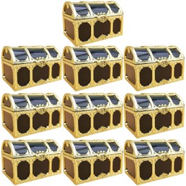 TOMMYFIELD Treasure Chest Antique Trinket Jewelry Box Toy Jewelry Box 10 Pcs