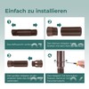 BKITC Gutter Flexible Downpipe Extension, Round Extension for Downpipe 80/100