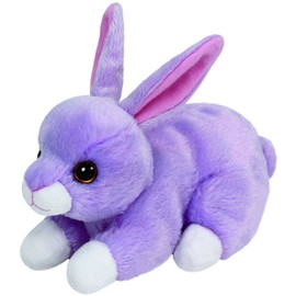 TY Carletto Lilac Beanie Babies, Easter Limited Edition Rabbit, 15 cm, Purple 41702