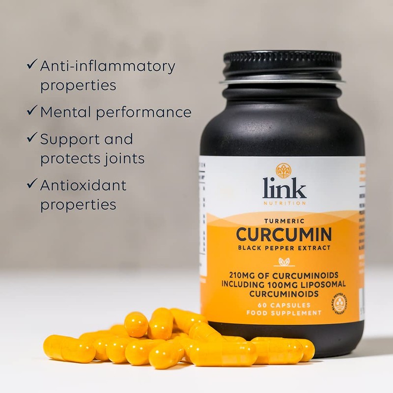 Curcumin, Turmeric & Black Pepper Extract | 210mg curcuminoids per