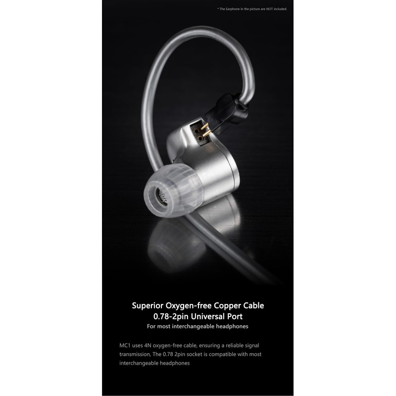 Moondrop MC1 Multipurpose Microphone Cable 3.5mm Earphone Upgrade Cable Microphone