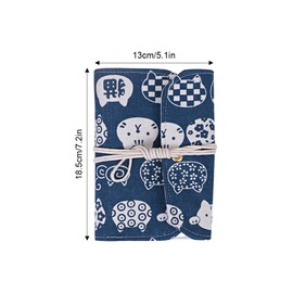 Parthan 18.5 x 13 cm Circular Knitting Needle Storage Bag, Storage Bag with Zip Pockets for Organisation and Protection of Your Knitting Utensils, Storage for Circular Knitting Needles